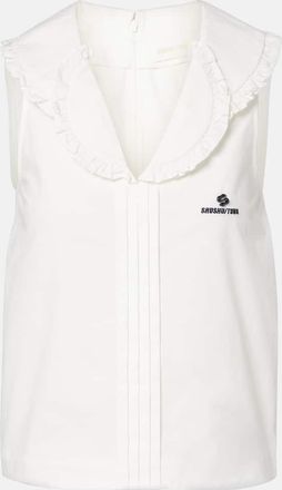 Shushu/Tong Ruffled cotton top