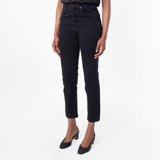 Saint Laurent Slim-Fit Cotton Denim Jeans, Waist Size 26
