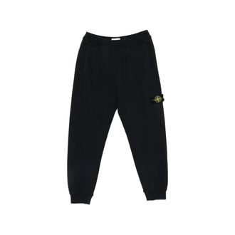 Stone Island Cuffed Logo-patch Tack Pants