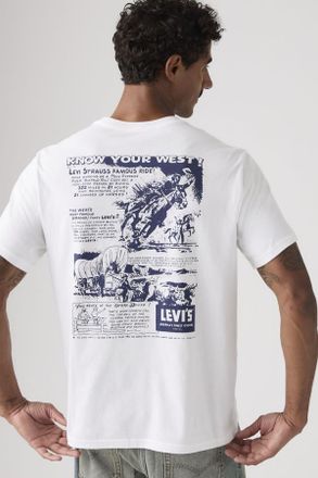 Levi's Camiseta estampada con fit holgado - Hombre - 2XL - Blanco / White Plus