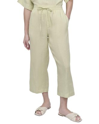 DKNY Dkny Pull On Straight Leg Linen Pant