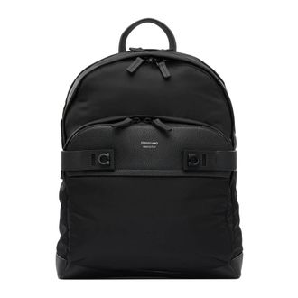 Ferragamo Gancini Casual Rugzak - unisex - Tassen - Zwart - Maat: ONE Size Leer