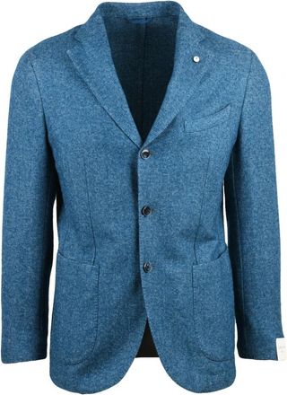 L.B.M. 1911 Giacca Stondata - Heren - Blazers - Blauw - M - Katoen - Jassen