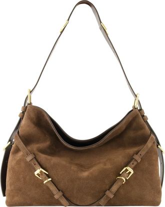 Givenchy Tassen, Dames, Bruin, ONE Size, Leer, Voyou Medium Tas