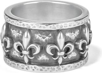 Brighton Fleur Di Lis Ring In Silver