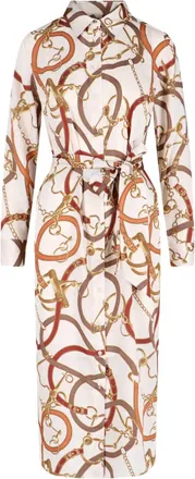 Lauren Ralph Lauren Chemisier midi con cintura - Toni neutri