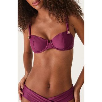 Vix Meera Nissi Underwire Swim Top in Purple at Nordstrom, Size X-Large