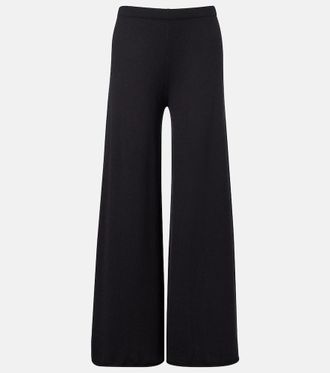 Lisa Yang Ainsley cotton and cashmere wide-leg pants