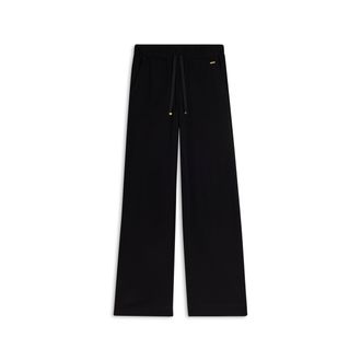 Freddy Pantaloni in viscosa effetto lino con ampi spacchi laterali