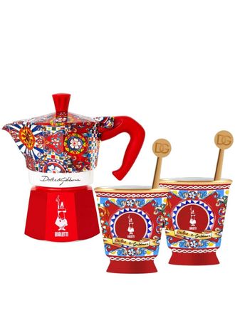 Dolce & Gabbana x Bialetti Moka Express art-d&eacute;co coffee maker set (62g) - Red