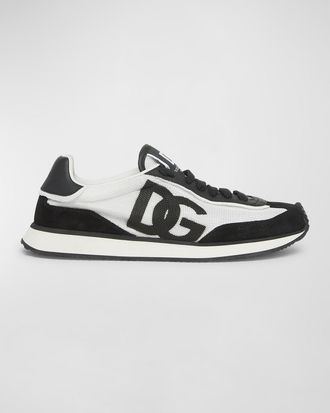 Dolce & Gabbana Mixed-Material DG Cushion Sneakers