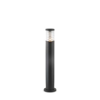Netlighting Tronco 1 Light Outdoor Tall Bollard Black IP44 E27
