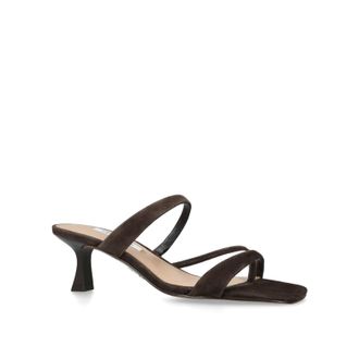 Steve Madden Womens Suede Ajay Brown Sandals - Size UK 4
