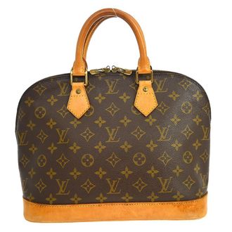 Louis Vuitton Alma Handbag Monogram Canvas Brown Canvas Handbag (Pre-Owned)