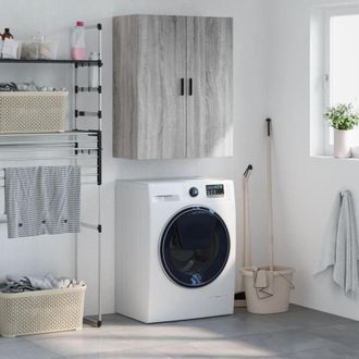 vidaXL Mobile a Parete Grigio Sonoma 69,5x34x90 cm - Vidaxl