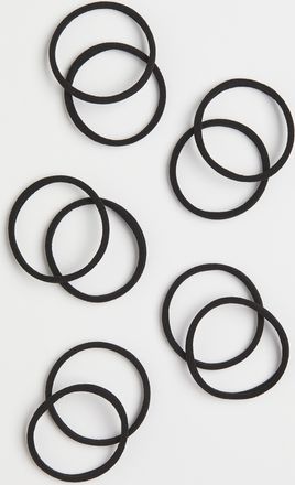H&M 10er-Pack Haargummis - Schwarz
