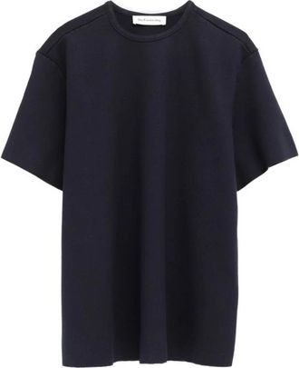 Frankie Shop T-shirt met ronde hals - Dames - T-shirts - Blauw - L - Nylon - Tops