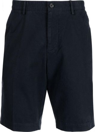 BOSS logo-patch shorts - men - Cotton - 52 - Blue