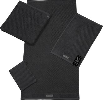 ROSS Handtuch »Smart« Uni-Rippe mit Velourslabel