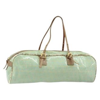 Fendi Pre-owned Zucchino Canvas Handtas - Dames - Vintage Handtas - Groen - ONE Size - Leer - Vintage