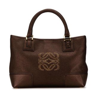 Loewe Pre-owned Tote Bags, female, Brown, Size: ONE SIZE Pre-owned Puzzle Small Tote Bag