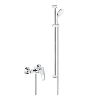 GROHE Tempesta 100 Set De Ducha Completo 3 Jets + Mezclador Monomando De Ducha, V&aacute;lvula Antirretorno, Cromo (23354000-28789002) - Grohe