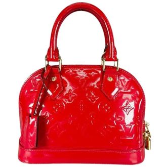 Louis Vuitton Pre-owned Handbags, female, Red, Size: ONE SIZE Pre-owned Vernis Handbag