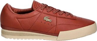 Lacoste Schoenen, Dames, Rood, 37 EU, Leer, Aura Leren Sneakers