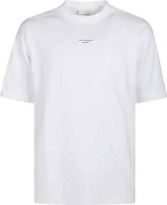 Dr&ocirc;le de Monsieur Classic Slogan T-Shirt - Heren - T-shirts - Wit - S - Katoen - Tops