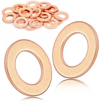 OEM Guarnizione In Rame Per Tappo Di Scarico, 100 Pezzi, Anelli Per Tappi Di Scarico Auto, Per Sigillare Connessioni Di Tubi Dellolio E Accessori Del Carb