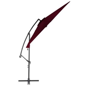 Berkfield Home Elegant Cantilever Umbrella with Aluminium Pole Bordeaux Red 300 cm
