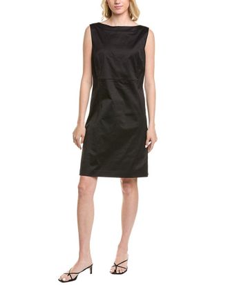 Lafayette 148 New York Sheath Bateau Neck Dress