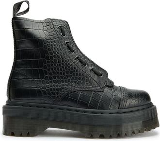 Dr. Martens Womens Dr Sinclair Boots - Black Leather - Size UK 6
