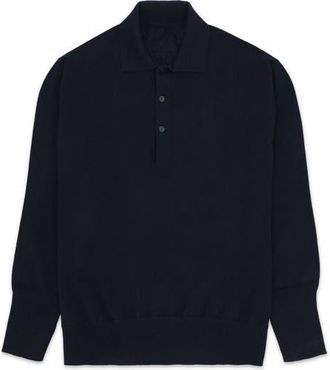 Fortela Kenneth Cashmere Polo in Blue at Nordstrom, Size X-Large Eu