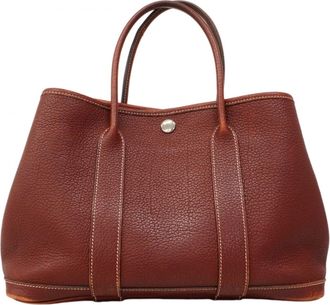 Herm&egrave;s Rouge H Negonda Leather Tote Bag (Pre-Owned)