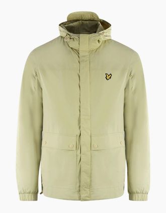 Lyle & Scott Mens Lyle & Scott Hooded Pocket Light Green Jacket - Tan - Size: 42/Regular
