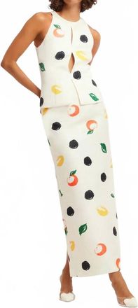 LEO LIN Amelia Crew Neck Top In White