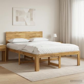 vidaXL Vidaxl Letto Matrimoniale Con Testiera Rostock Bianco 140 X 190 Cm