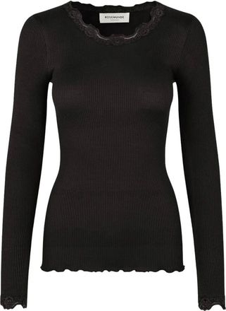 Rosemunde Long Sleeve Tops - Tops - Mujer - Negro - XL