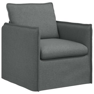 vidaXL Divano Grigio Scuro 75 X 82 X 85 Cm Tessuto Vidaxl