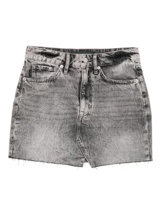 Superdry denim straight skirt - Grey