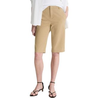 Vince Stretch Cotton Bermuda Chino Shorts in Desert at Nordstrom Rack, Size 16