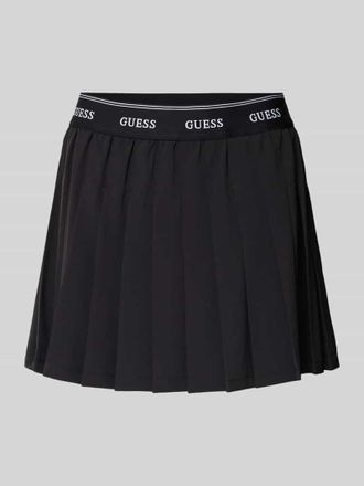 Guess Faltenrock mit elastischem Bund Modell SELENE in Black, Gr&ouml;&szlig;e XL