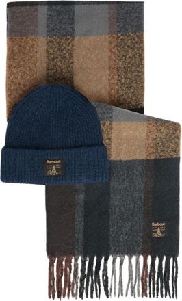 Barbour Conjunto Regalo Gorro y Bufanda Westerdale - Accessories - Hombre - Azul - ONE SIZE