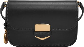 Fossil Womens Lennox Smooth Leather Small Flap Crossbody