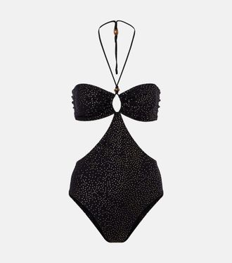 Isabel Marant Costume da bagno Idoya a pois con cut-out