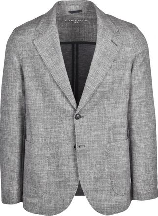 Circolo 1901 Giacca Stondata - Heren - Blazers - Grijs - M - Katoen - Jassen