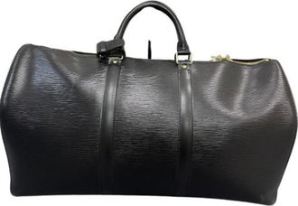 Louis Vuitton Epi Black Noir Epi Leather Boston Bag (Pre-Owned)
