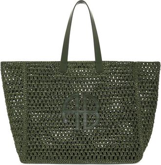 Anine Bing Large Rio Tote Olive