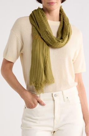 Longchamp Textured Scarf in Khaki at Nordstrom Rack